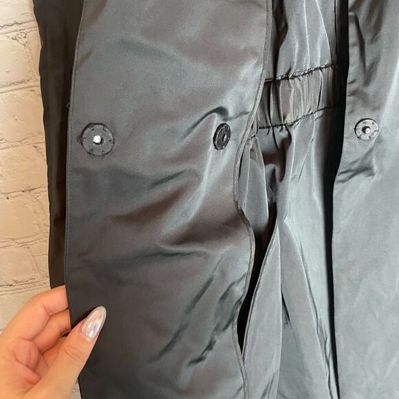 Theory Black Rain Jacket/Coat Size Large - Picture 3 of 10